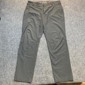 NIKE Mens Dri FIT Vapor Slim Fit Golf Pants 36x32 Gray Stretch Chino Performance